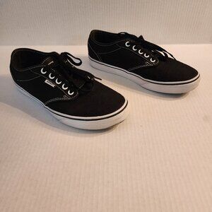 Vans Off the Wall Women's Black Canvas Sneakers